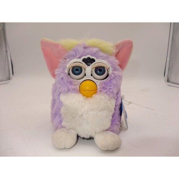 Furby 70-800 Vintage 1998 Working Lavandar White Working with tag - Picture 1 of 10